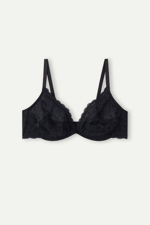 Intimssimi Alessia Balconette Bra in Lace Black | ILEGJ55251