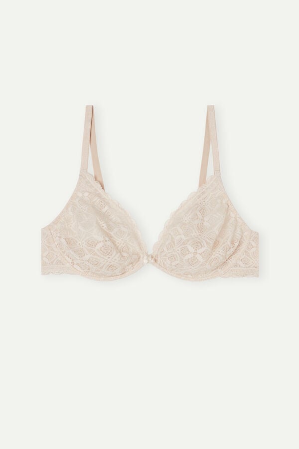 Intimssimi Alessia Balconette Bra in Lace Natural | ILJKU83538