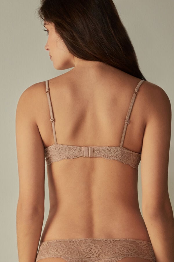 Intimssimi Bellissima Lace Push-Up Bra Natural | YILVQ36557