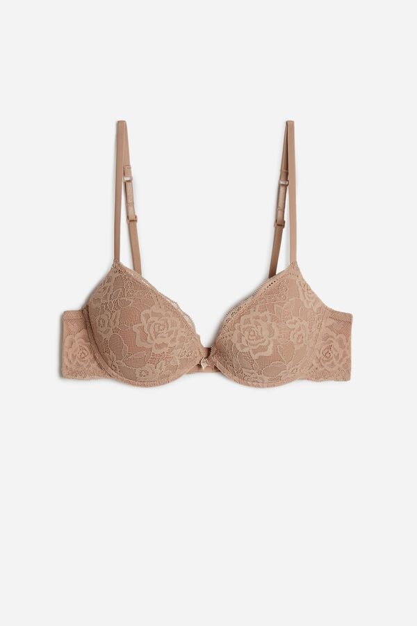 Intimssimi Bellissima Lace Push-Up Bra Natural | YILVQ36557