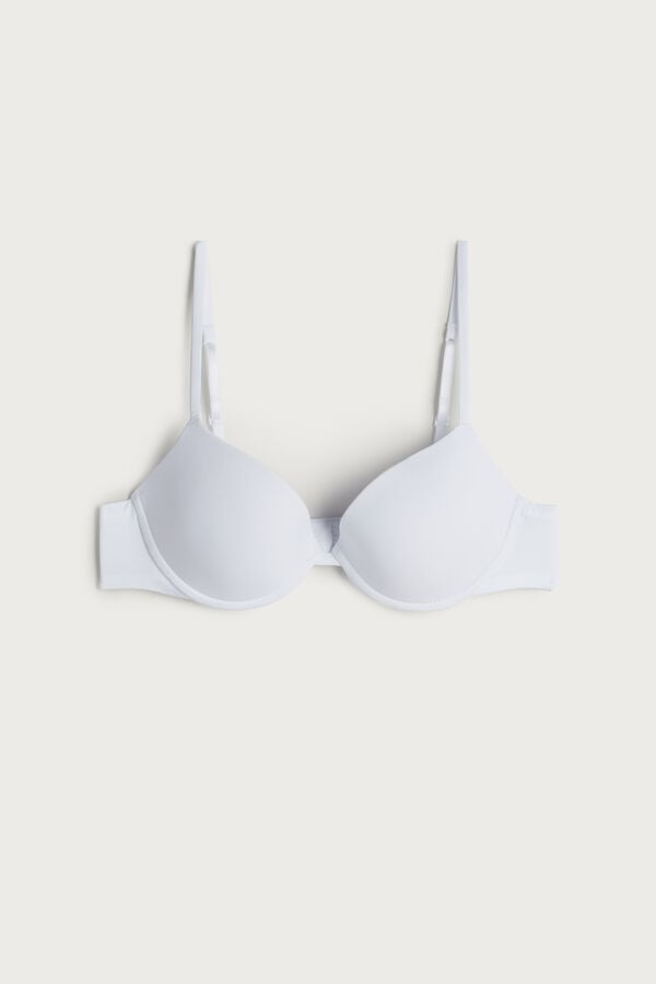 Intimssimi Bellissima Push-up Bra in Microfiber White | ILJZR48326