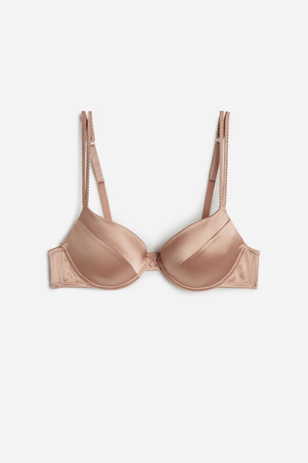 Intimssimi Bellissima Silk Push-Up Bra Natural | ZILNQ17747