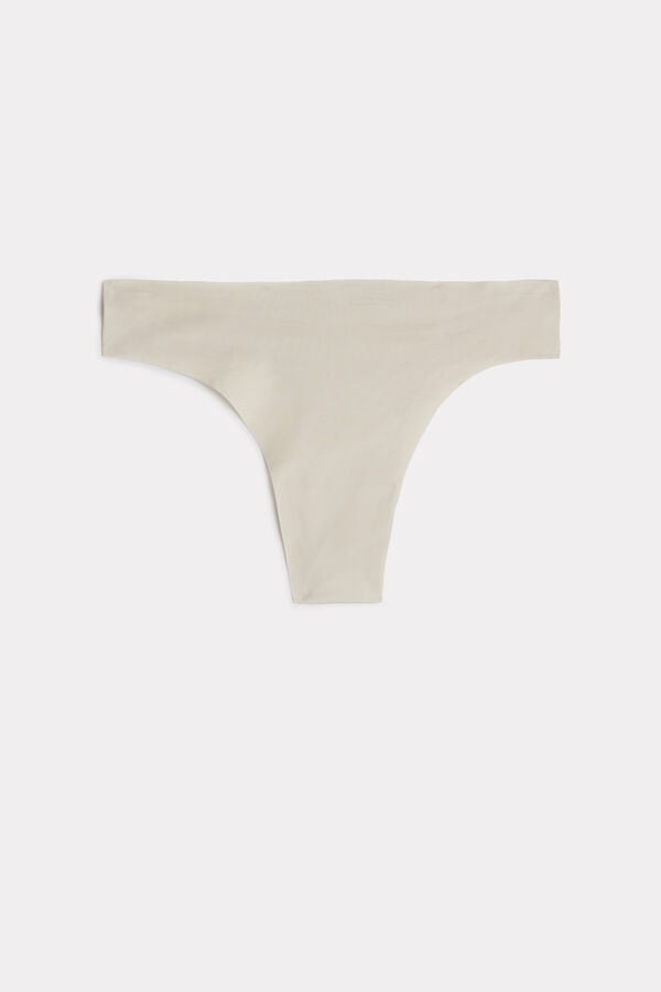 Intimssimi Brazilian Panties in Seamless Ultra Light Microfiber Natural | DILKV13899