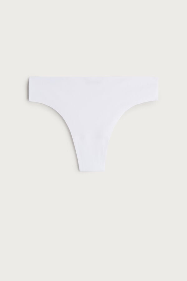 Intimssimi Brazilian Panties in Seamless Ultra Light Microfiber White | ILDFL59860