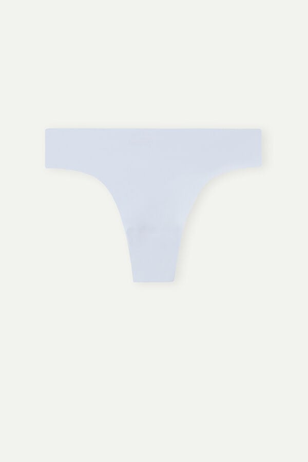 Intimssimi Brazilian Panties in Seamless Ultra Light Microfiber Blue | ILQCS45496