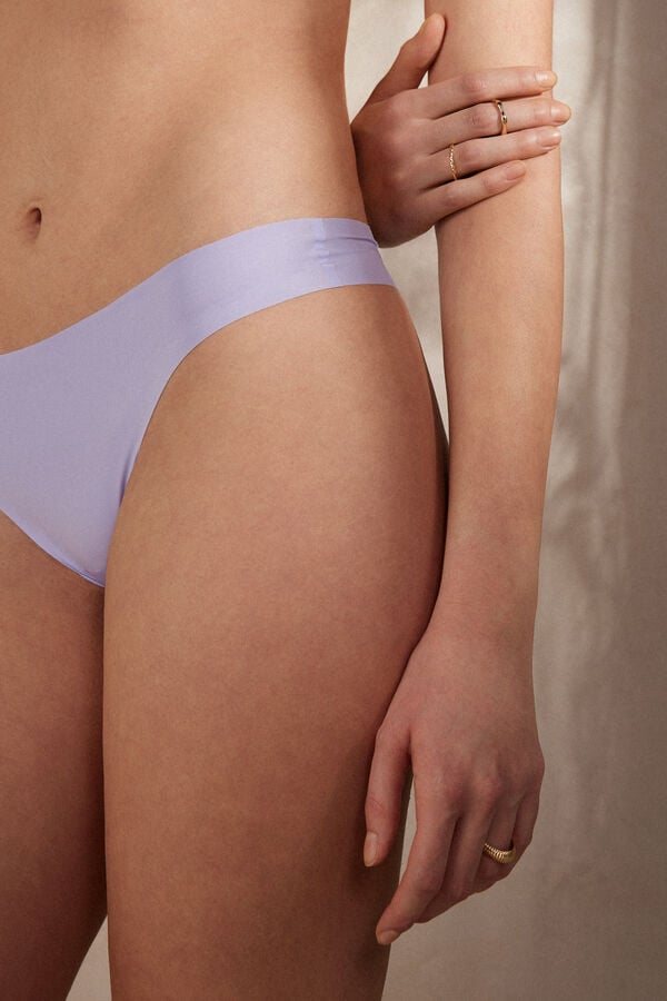 Intimssimi Brazilian Panties in Seamless Ultra Light Microfiber Violet | TILWZ64926