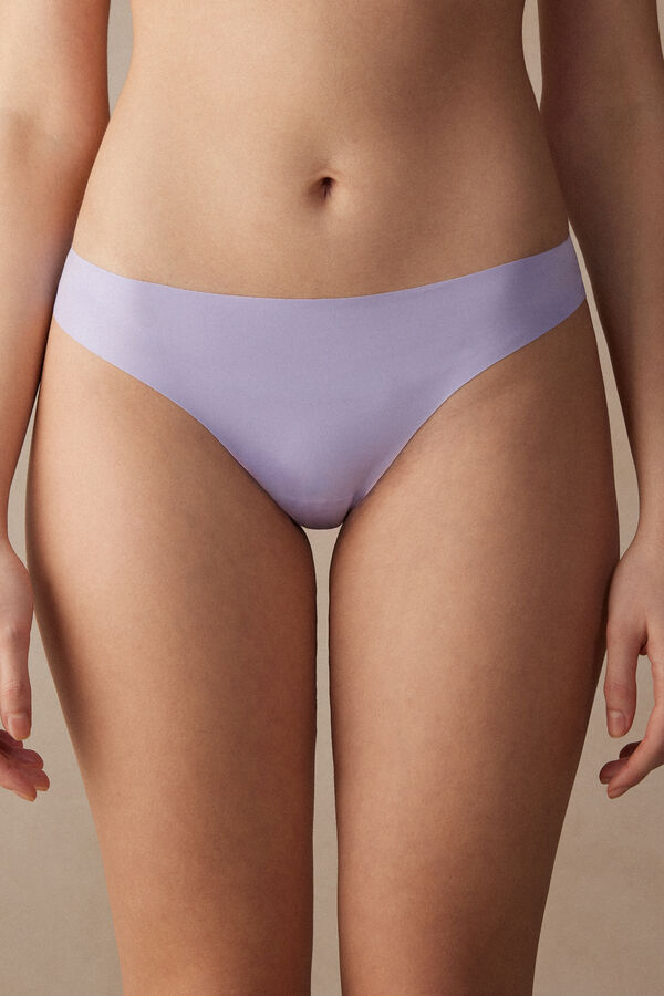 Intimssimi Brazilian Panties in Seamless Ultra Light Microfiber Violet | TILWZ64926