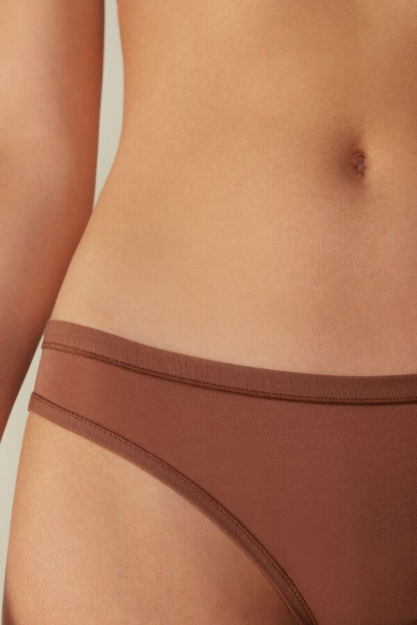 Intimssimi Brazilian Panties in Ultralight Supima® Cotton Natural | ILJZR34679