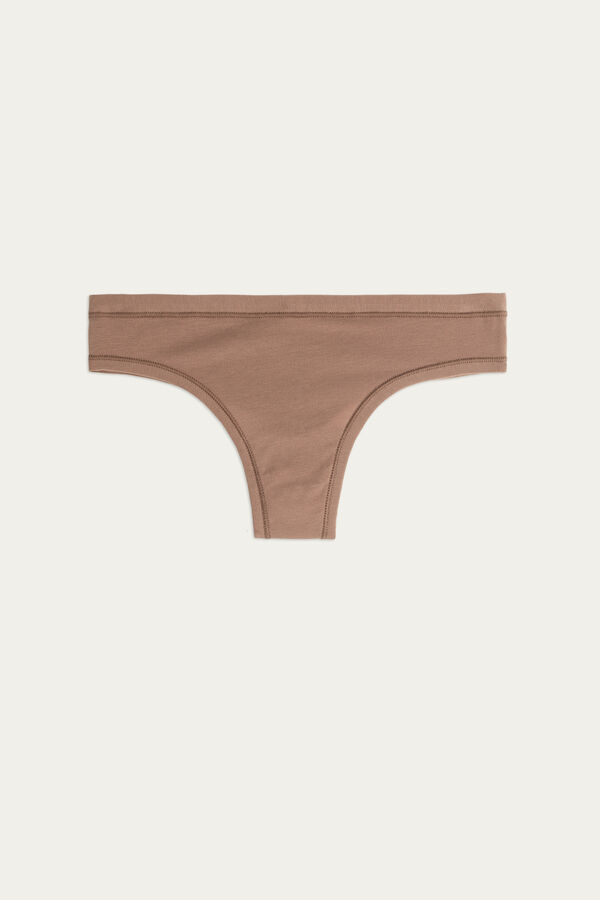 Intimssimi Brazilian Panties in Ultralight Supima® Cotton Natural | ILJZR34679