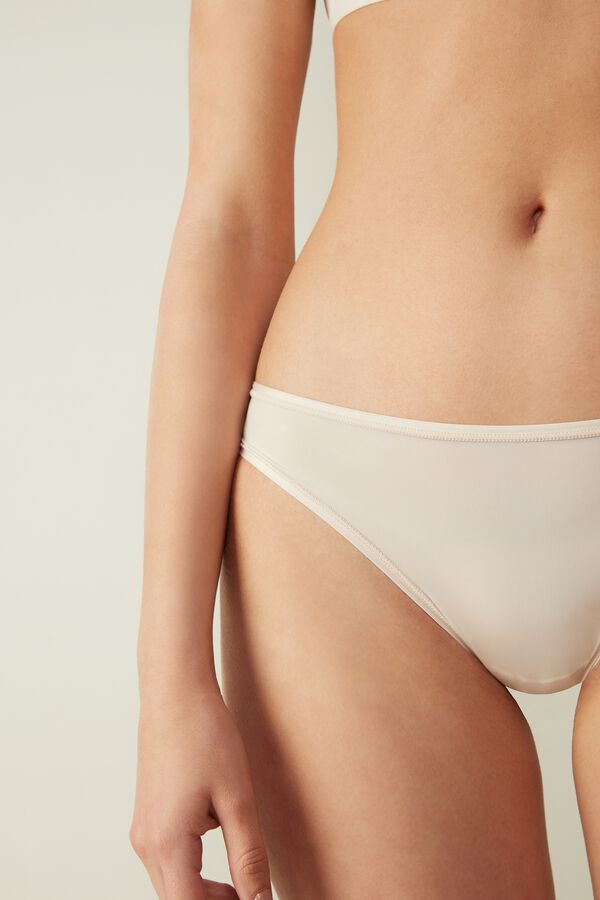 Intimssimi Brazilian Panties in Ultralight Microfiber Natural | ILJZR74557