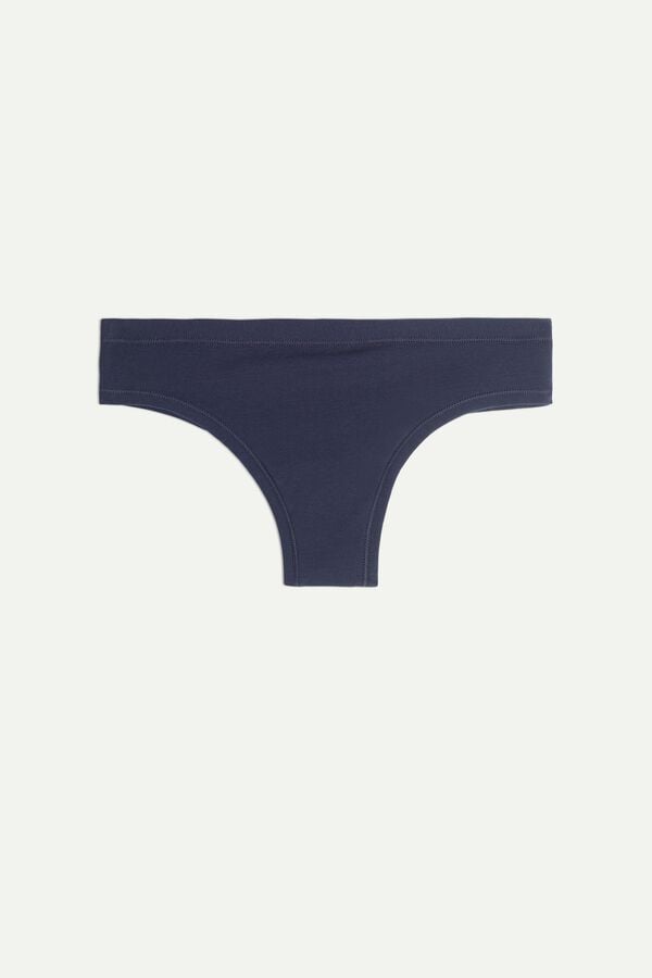 Intimssimi Brazilian Panties in Ultralight Supima® Cotton Blue | ILXMI62469