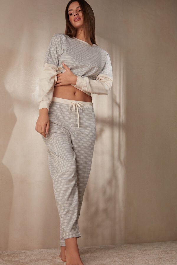 Intimssimi Casual Sunday Full Length Pants White | ILICD97960