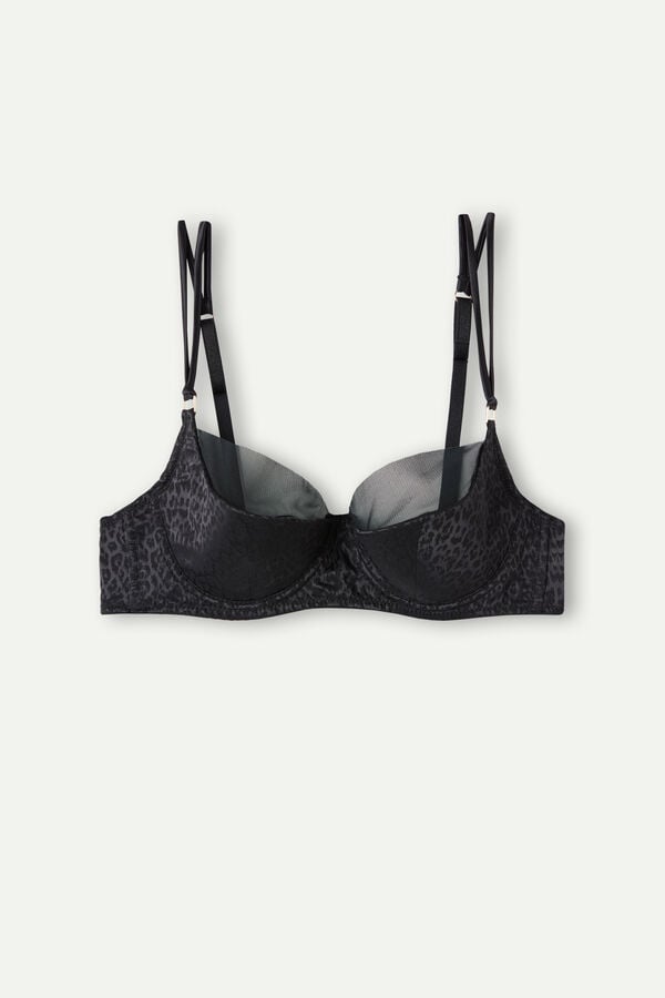 Intimssimi Cool Minimal Demi Bra Black | AILWC37241