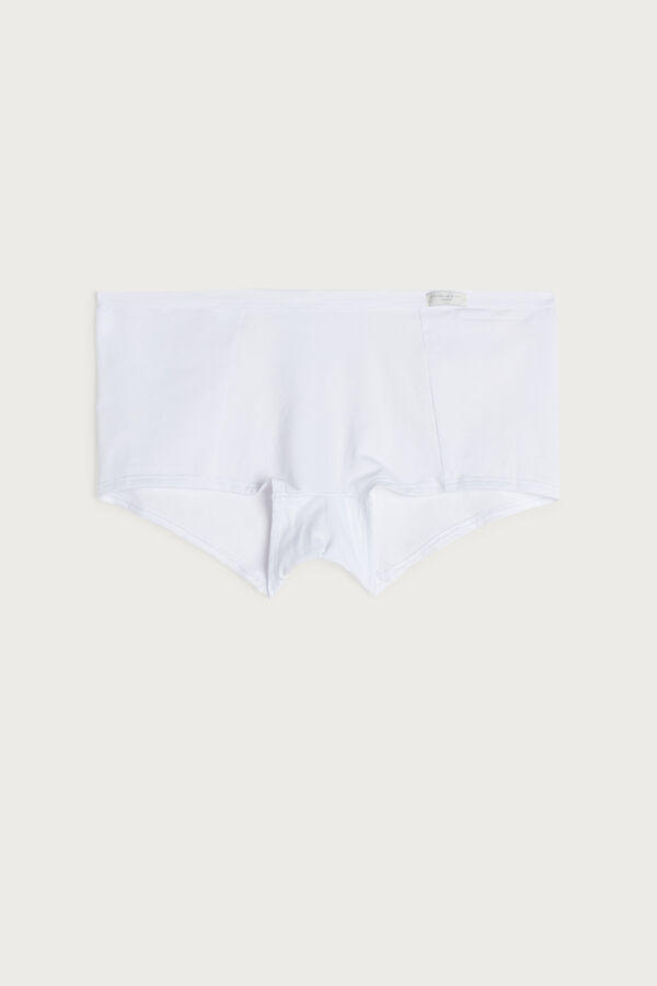 Intimssimi Cotton Boyshorts White | ILCIF96917