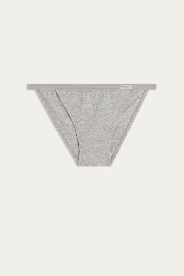 Intimssimi Cotton String Panties Grey | ZILNQ93454