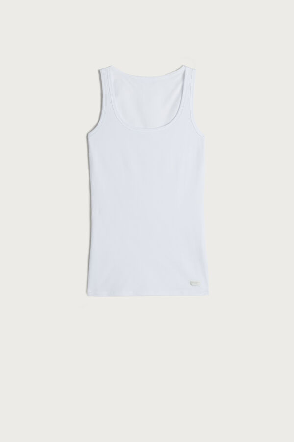 Intimssimi Cotton Tank Top White | ILDYB80388