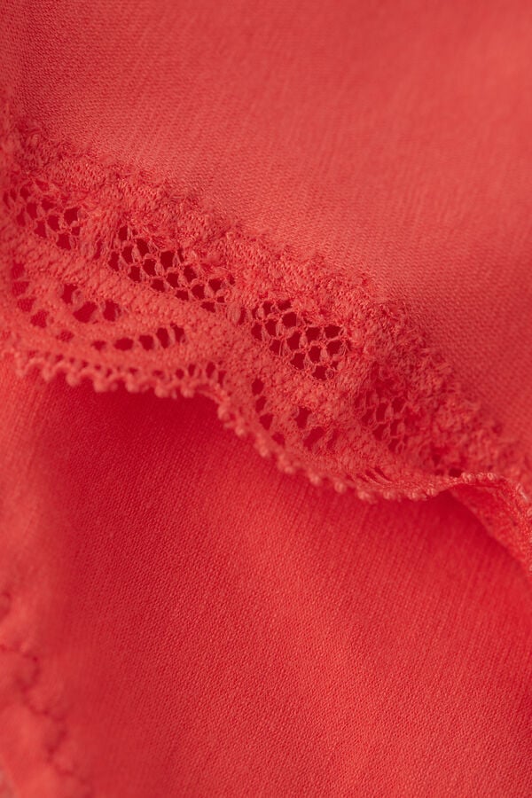 Intimssimi Cotton and Lace Panties Orange | ILZDE56083