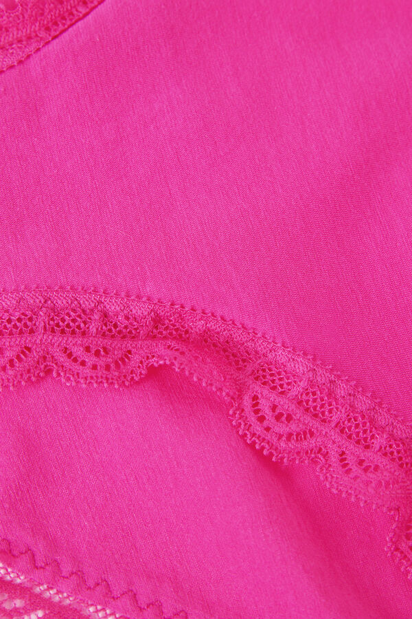 Intimssimi Cotton and Lace Panties Pink | ILQCS62776