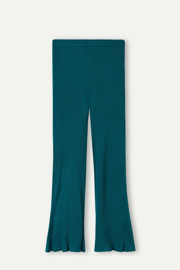 Intimssimi Cozy Mountains Ribbed Pants Green | UILND96886