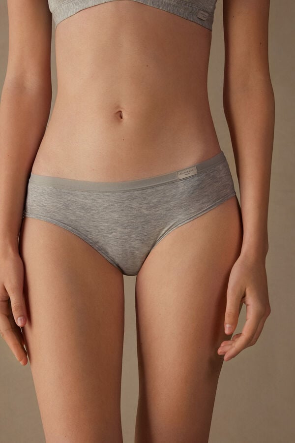 Intimssimi Cozy Panties in Cotton Grey | ILXMI15342