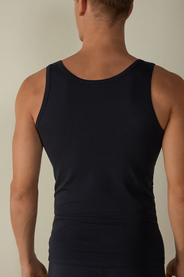 Intimssimi Crew Neck Tank Top Black | ILXMI22717