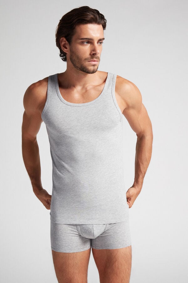 Intimssimi Crew Neck Tank Top Grey | ILDYB23428