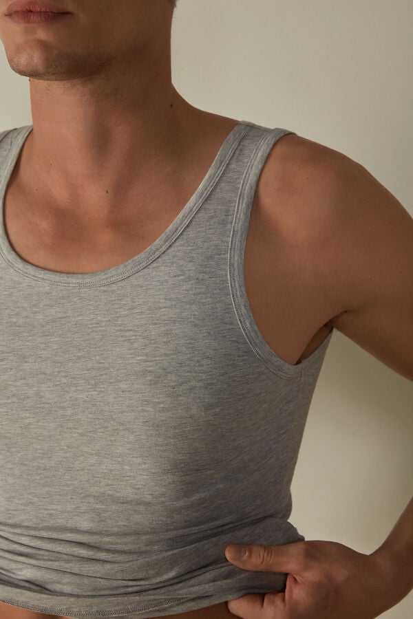 Intimssimi Crew Neck Tank Top Grey | ILDYB23428