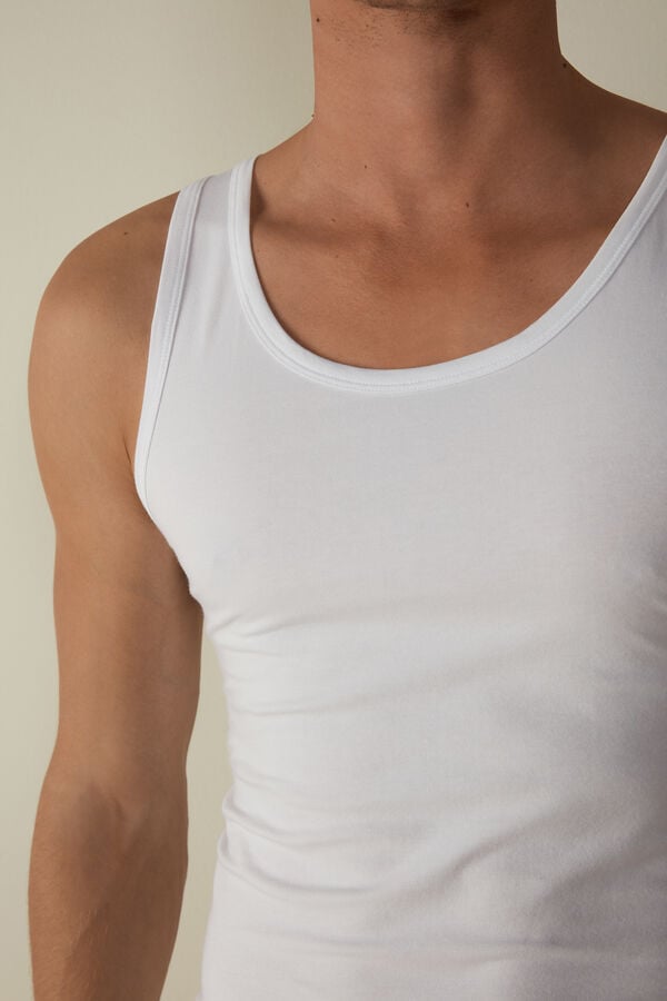 Intimssimi Crew Neck Tank Top White | ILEGJ50639