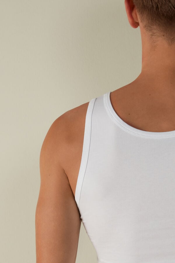 Intimssimi Crew Neck Tank Top White | ILEGJ50639