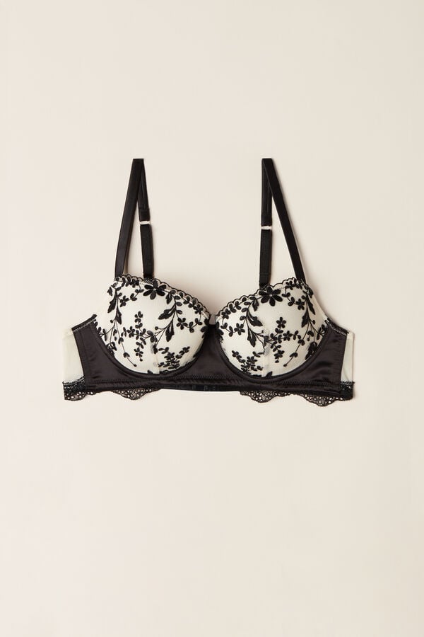 Intimssimi Delicate Love Sofia Balconette Bra Black | ILEAH88151