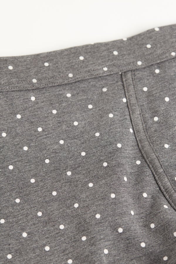 Intimssimi Dotted Boxers in Stretch Supima® Cotton Grey | BILSD35688