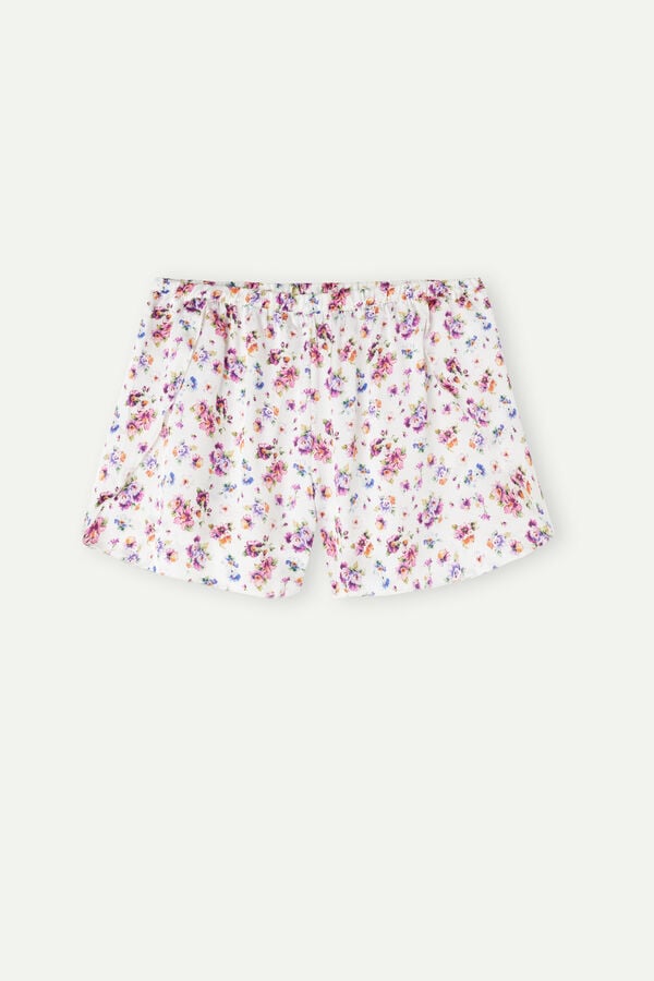 Intimssimi Dreaming of Spring Satin Shorts Print | AILWC93757