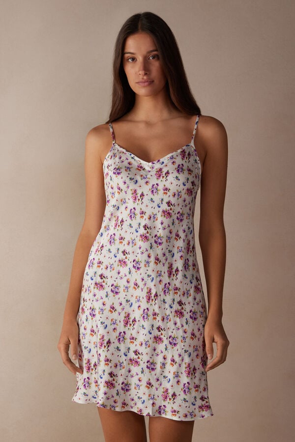 Intimssimi Dreaming of Spring Satin Slip Print | SILNY26754