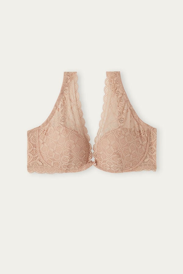 Intimssimi Elena Balconette Bra in Lace Natural | ILQAV61545