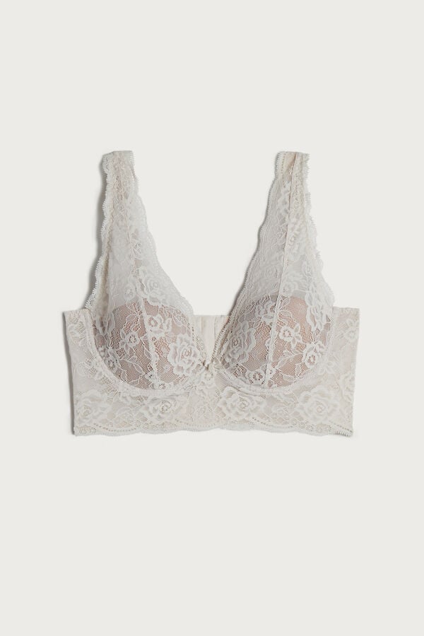 Intimssimi Eleonora Lace Balconette Bra Natural | ILXMI12245