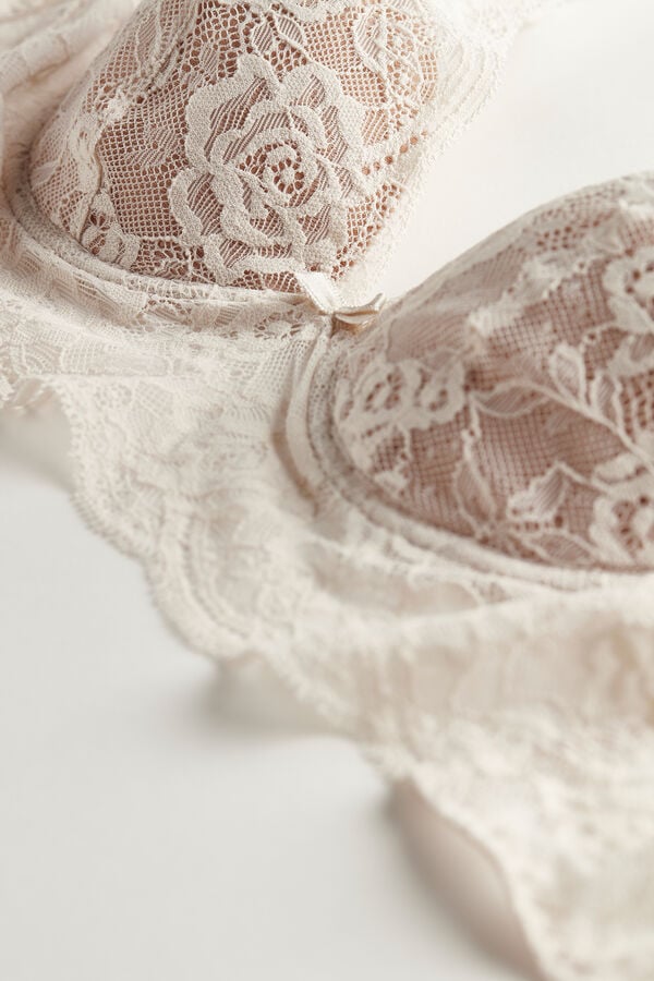 Intimssimi Eleonora Lace Balconette Bra Natural | ILXMI12245