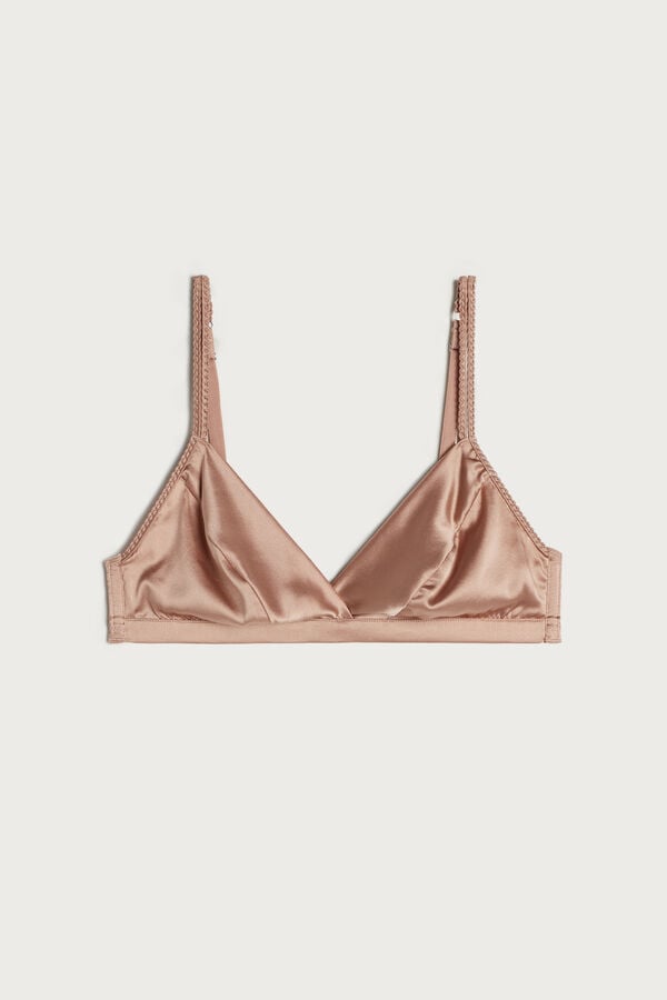 Intimssimi Emma Silk Triangle Bra Natural | YILVQ38705