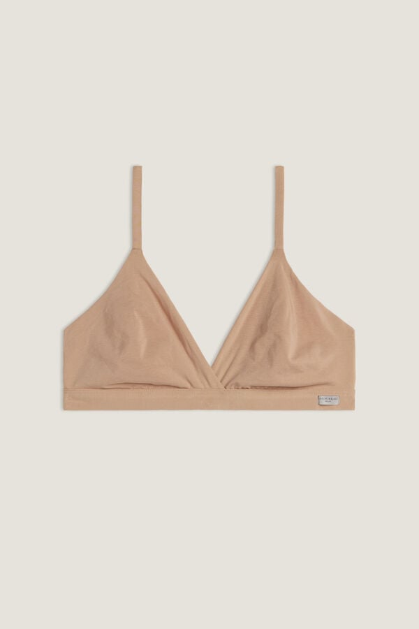 Intimssimi Emma Triangle Bra in Natural Cotton Natural | MILHR82914