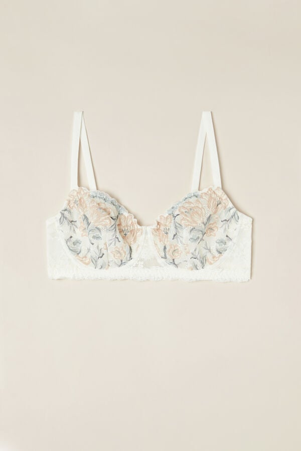 Intimssimi Ephemeral Beauty Daniela Balconette Bra White | XILGW50215