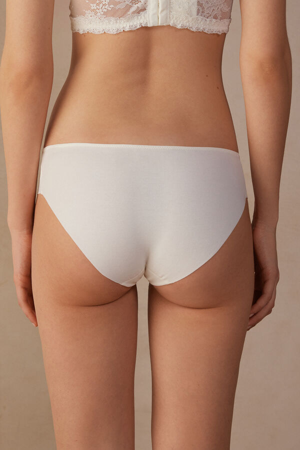 Intimssimi Ephemeral Beauty Seamless Cotton Panties White | ILZPD92471