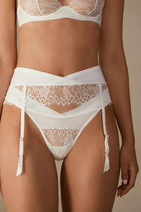 Intimssimi Eternal Love Garter Belt White | BILSO26809