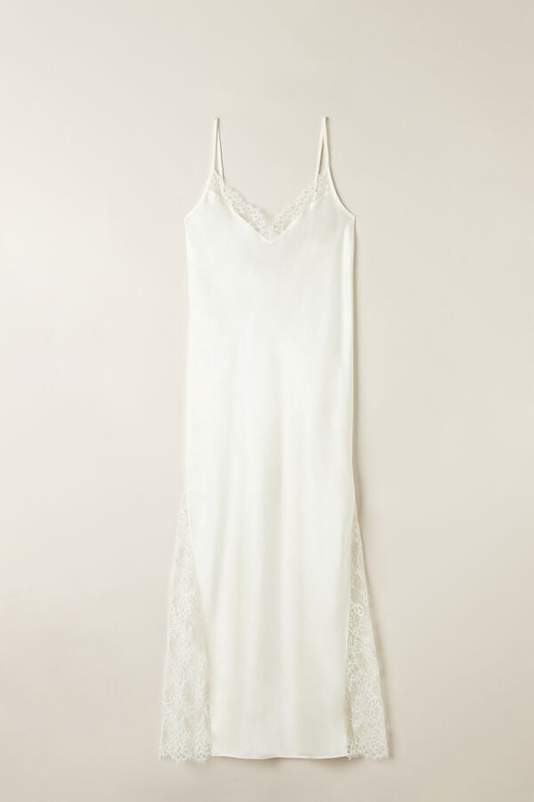 Intimssimi Eternal Love Silk Long Slip Ivory | ILJKU81220