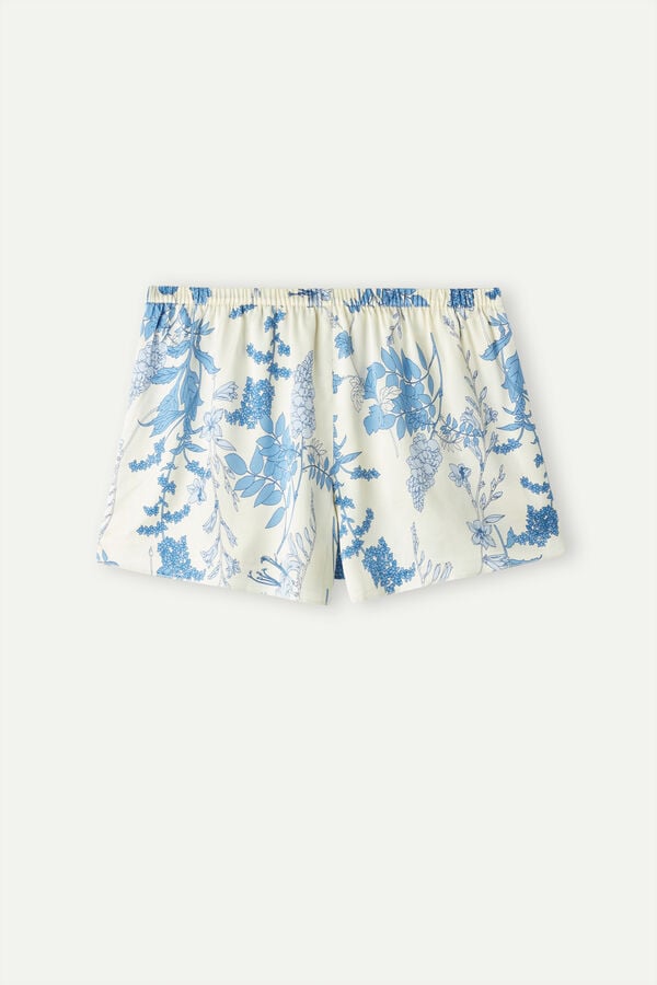 Intimssimi Feeling Beautiful Satin Shorts Print | LILSX35509