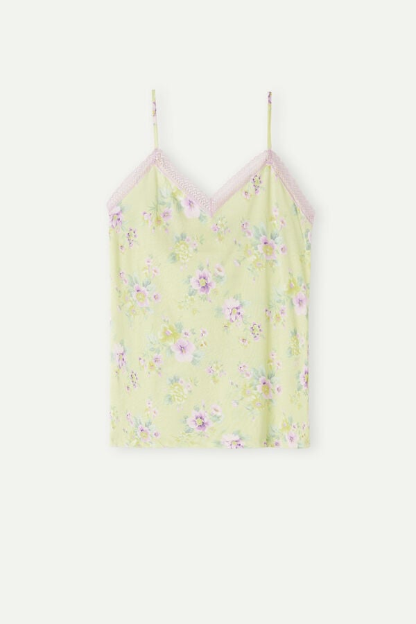 Intimssimi Flower Power Top in Supima® Ultrafresh Cotton Yellow | YILGT38434