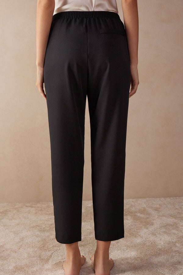 Intimssimi Full Length Pants with Pockets Black | ILNZX93684