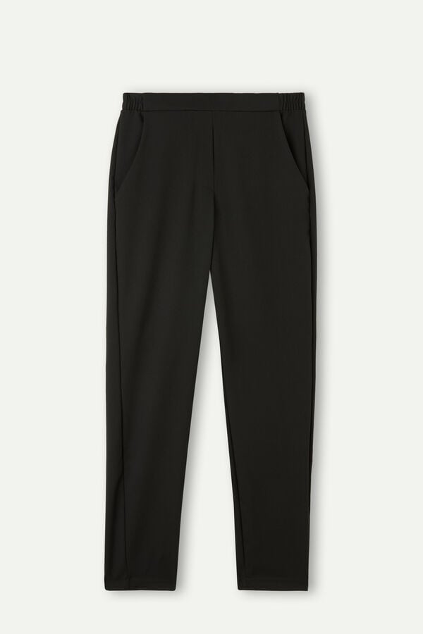 Intimssimi Full Length Pants with Pockets Black | ILNZX93684