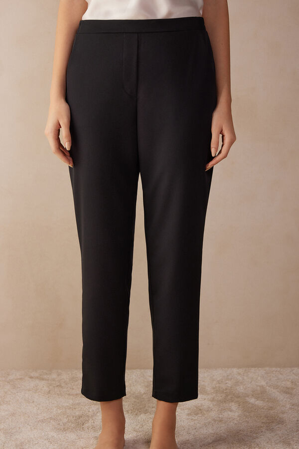 Intimssimi Full Length Pants with Pockets Black | ILNZX93684