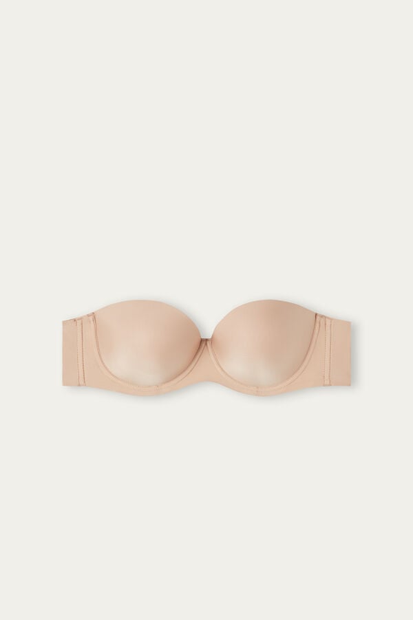 Intimssimi Giada Microfiber Bandeau Bra Natural | ZILMJ92227