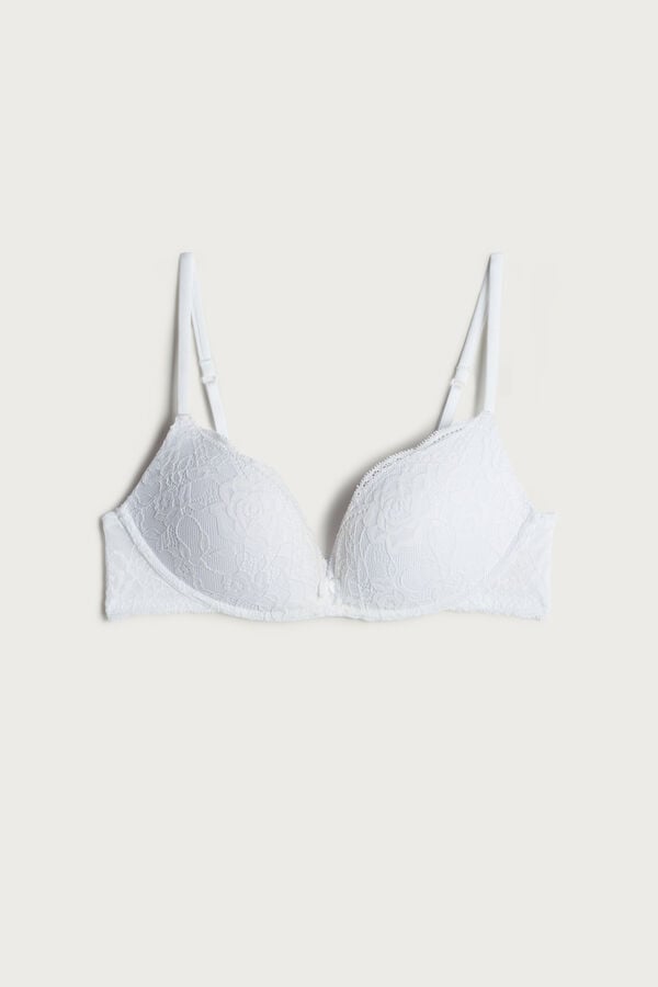 Intimssimi Gioia Lace Super Push-Up Bra White | AILDF95400