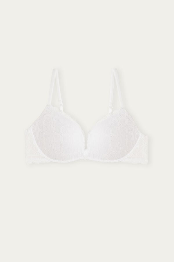 Intimssimi Gioia Super Push-Up Bra in Lace White | ILIIZ77836